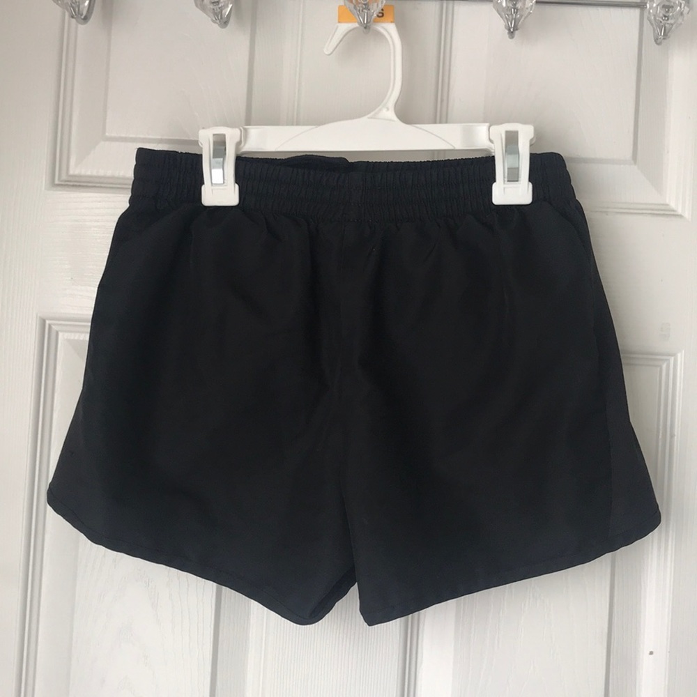 Black track shorts